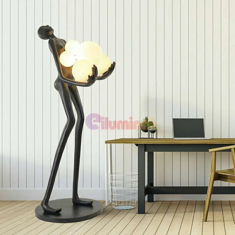 Lampadar Luxury OMNIO Black 180cm