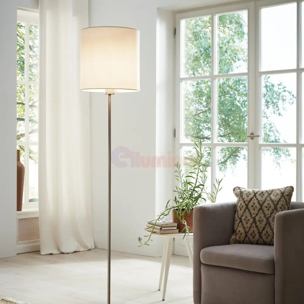 Lampadar PASTERI White & Silver 157.5CM Eglo
