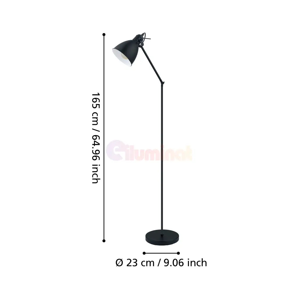 Lampadar PRIDDY Black 137CM Eglo