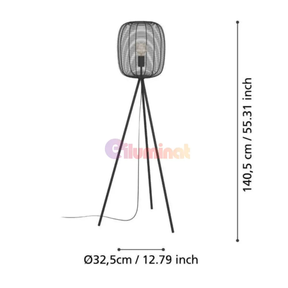 Lampadar RINROE Black 140CM