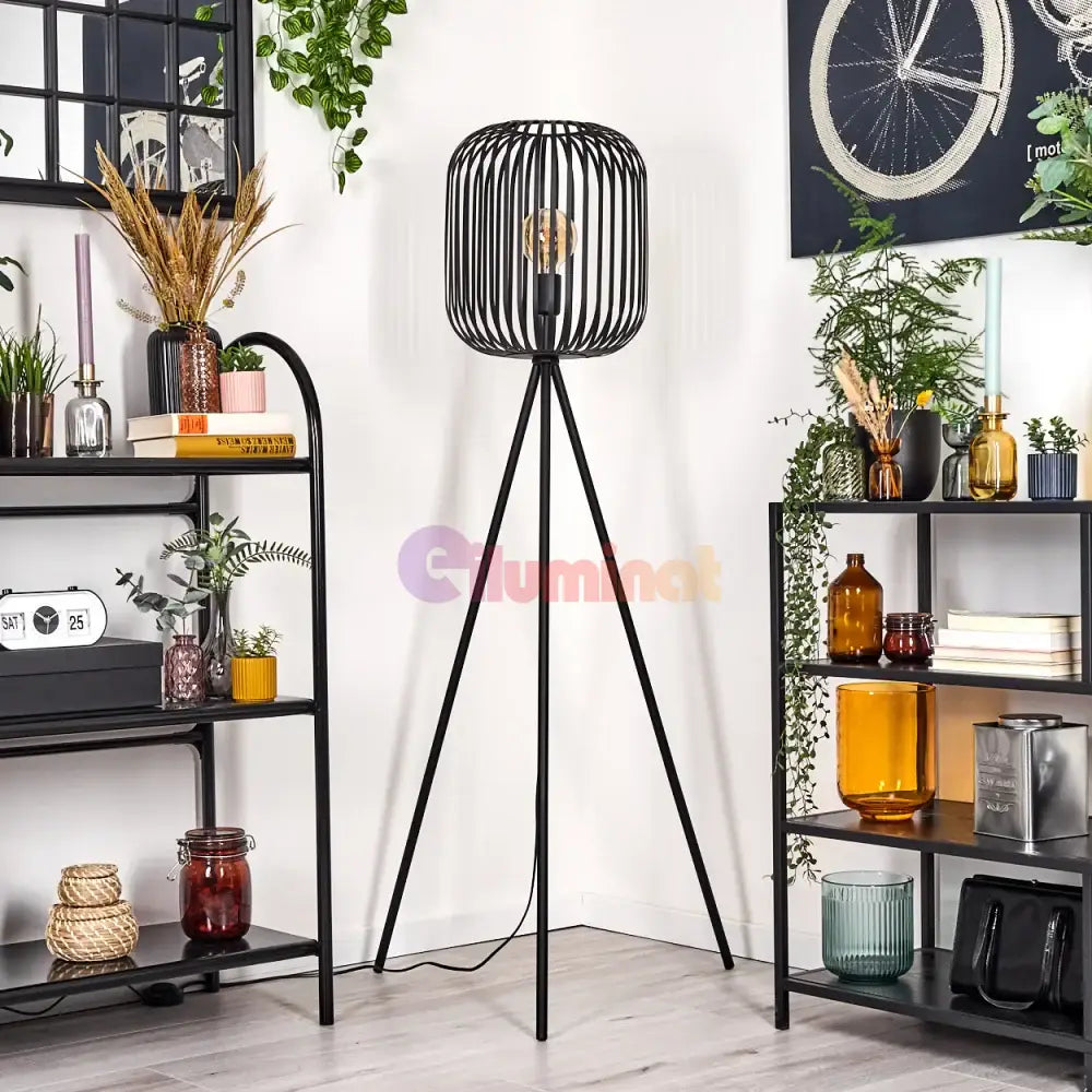 Lampadar ROMAZZINA Black 140CM