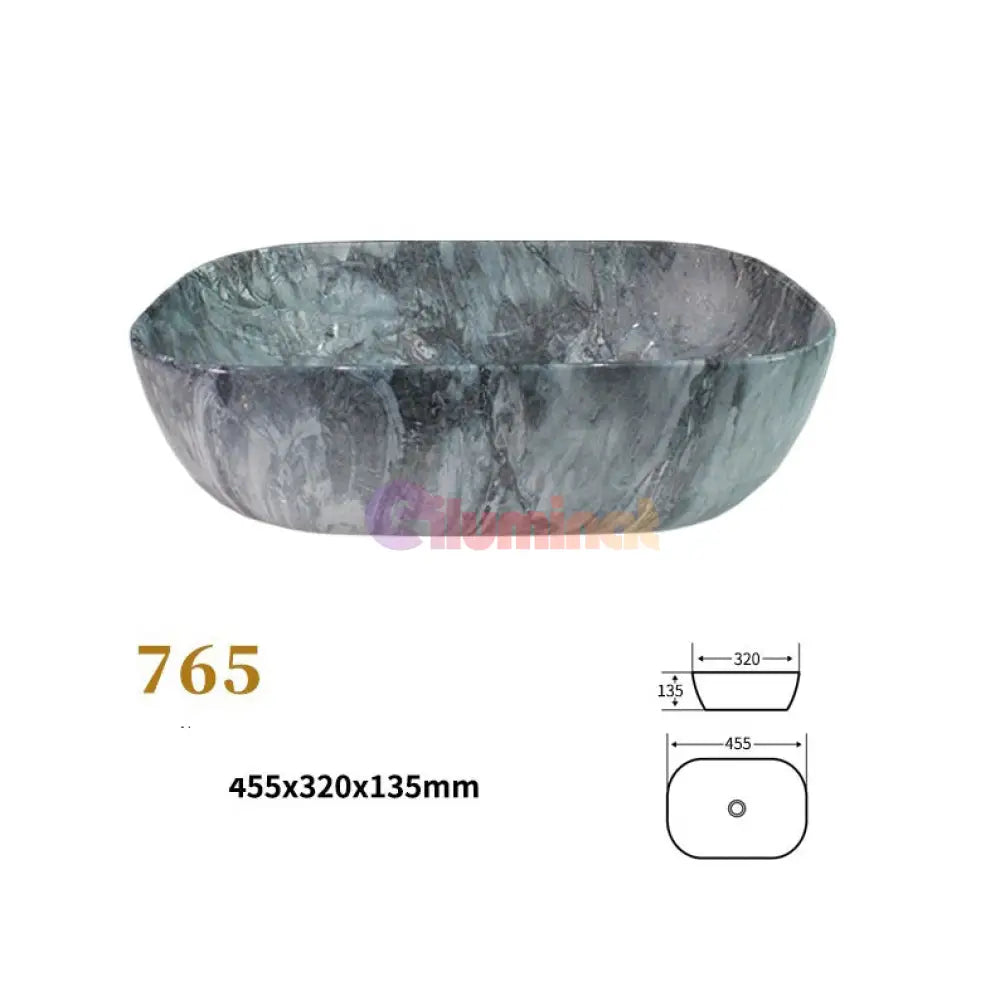 Lavoar Aplicat Luxury Line 45.5X32Cm G765 Bathroom Sink