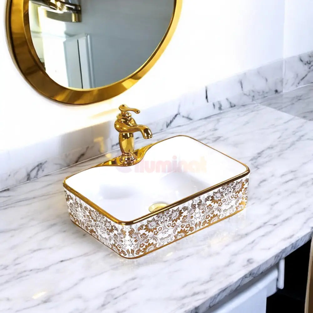 Lavoar Aplicat Luxury Line 48X37Cm G415 Baterie Inclusa Bathroom Sink