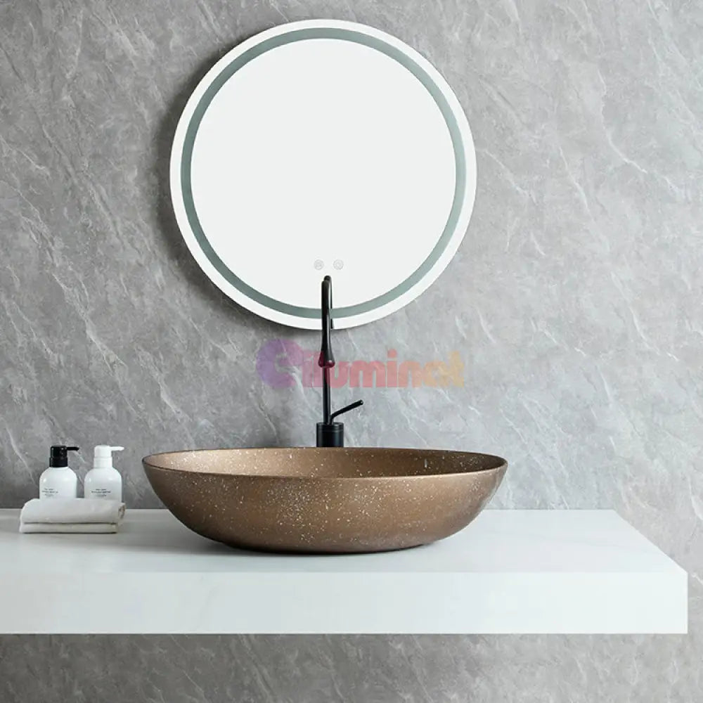 Lavoar Aplicat Luxury Line 65X44Cm Brownie Bathroom Sink