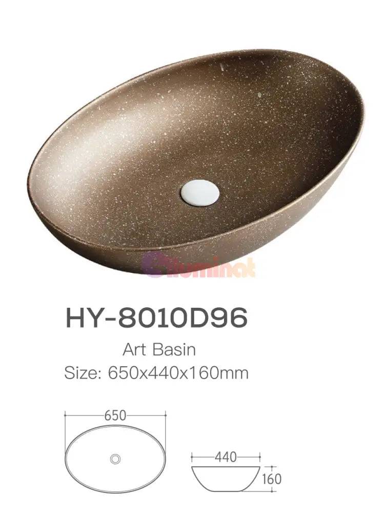 Lavoar Aplicat Luxury Line 65X44Cm Brownie Bathroom Sink