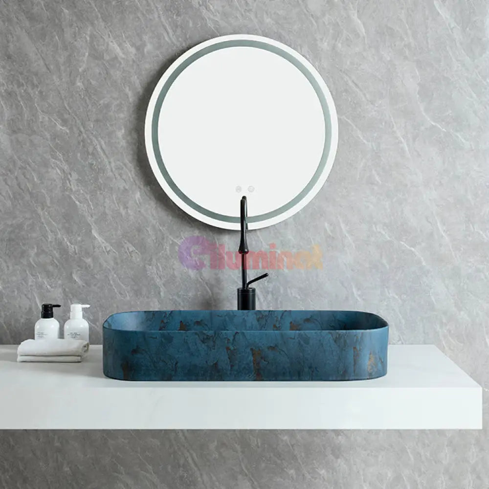 Lavoar Aplicat Luxury Line 75X38Cm 8064-75D86 Deepblue Bathroom Sink