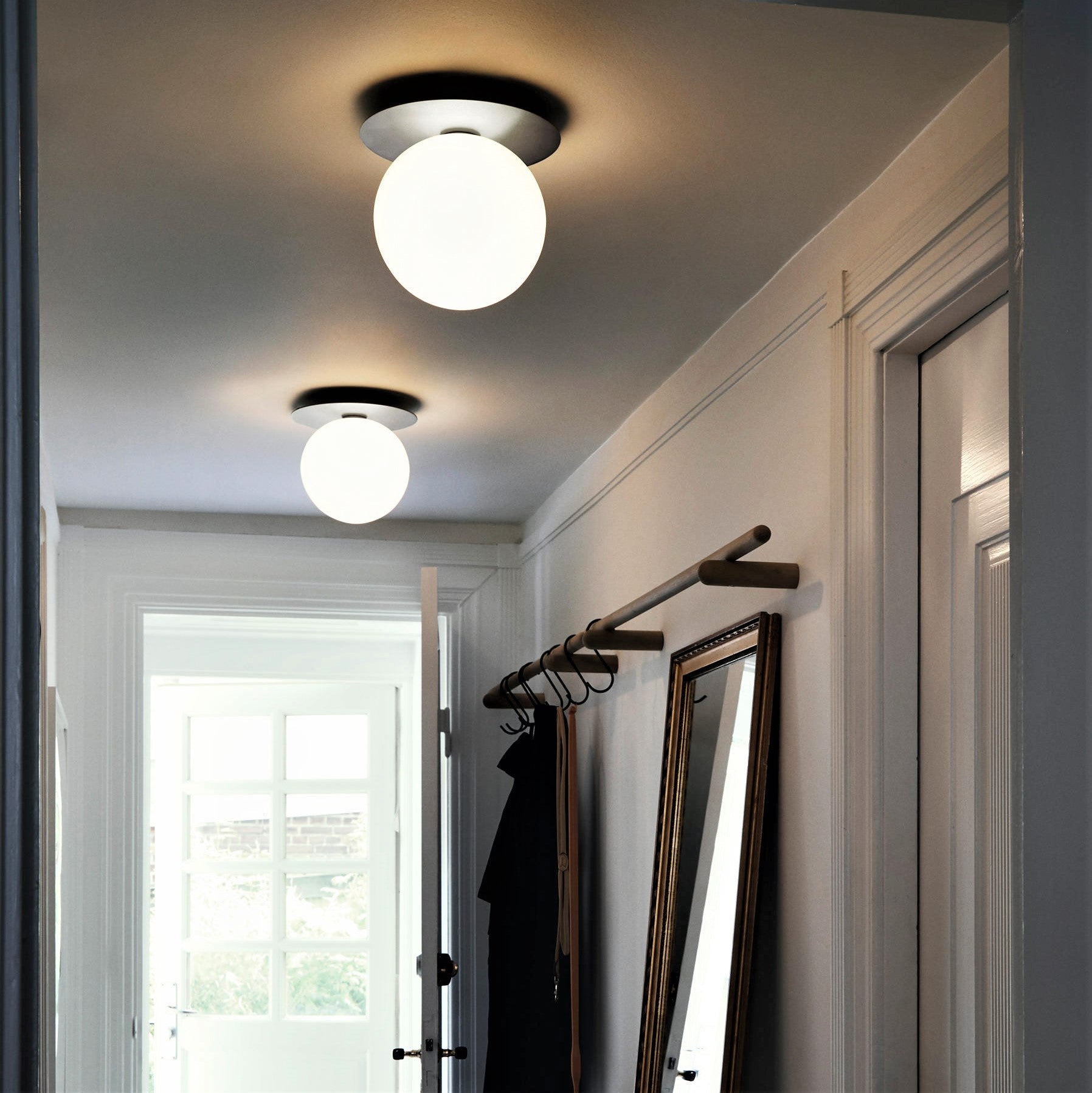 Aplica Abajur Glob Mat Chrome Ceiling Light Fixtures