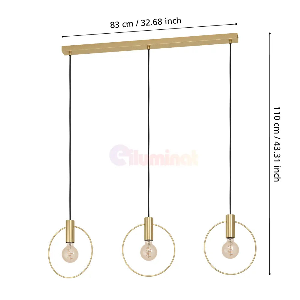 Lustra 3xE27 MANIZALES 98835 AURIE / ABAJUR Chandeliers