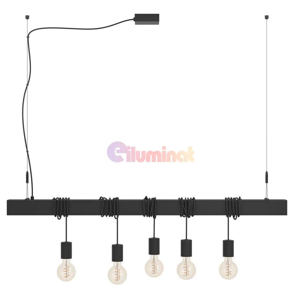 Lustra 5XE27 Townshend-B 39937 NEAGRA / VINTAGE SI RETRO DESIGN Lighting Fixtures