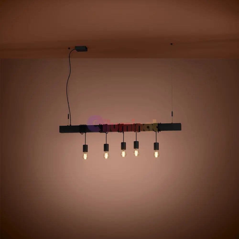 Lustra 5XE27 Townshend-B 39937 NEAGRA / VINTAGE SI RETRO DESIGN Lighting Fixtures