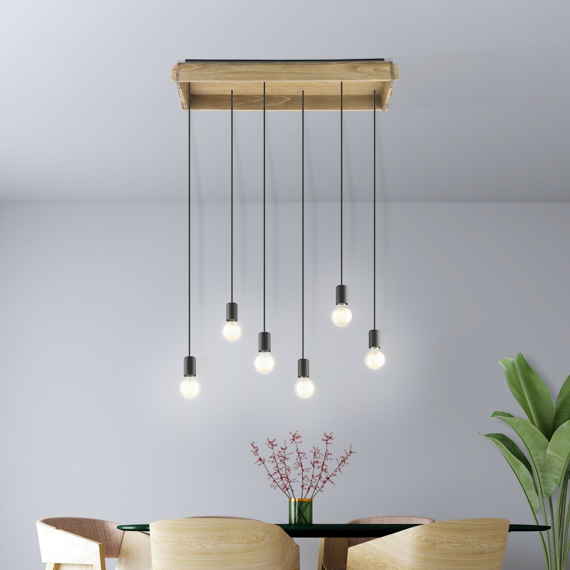 Lustra Vintage LEMN Design 3xE27 (Copy) LEMN / VINTAGE SI RETRO DESIGN / 55CM Lighting Fixtures