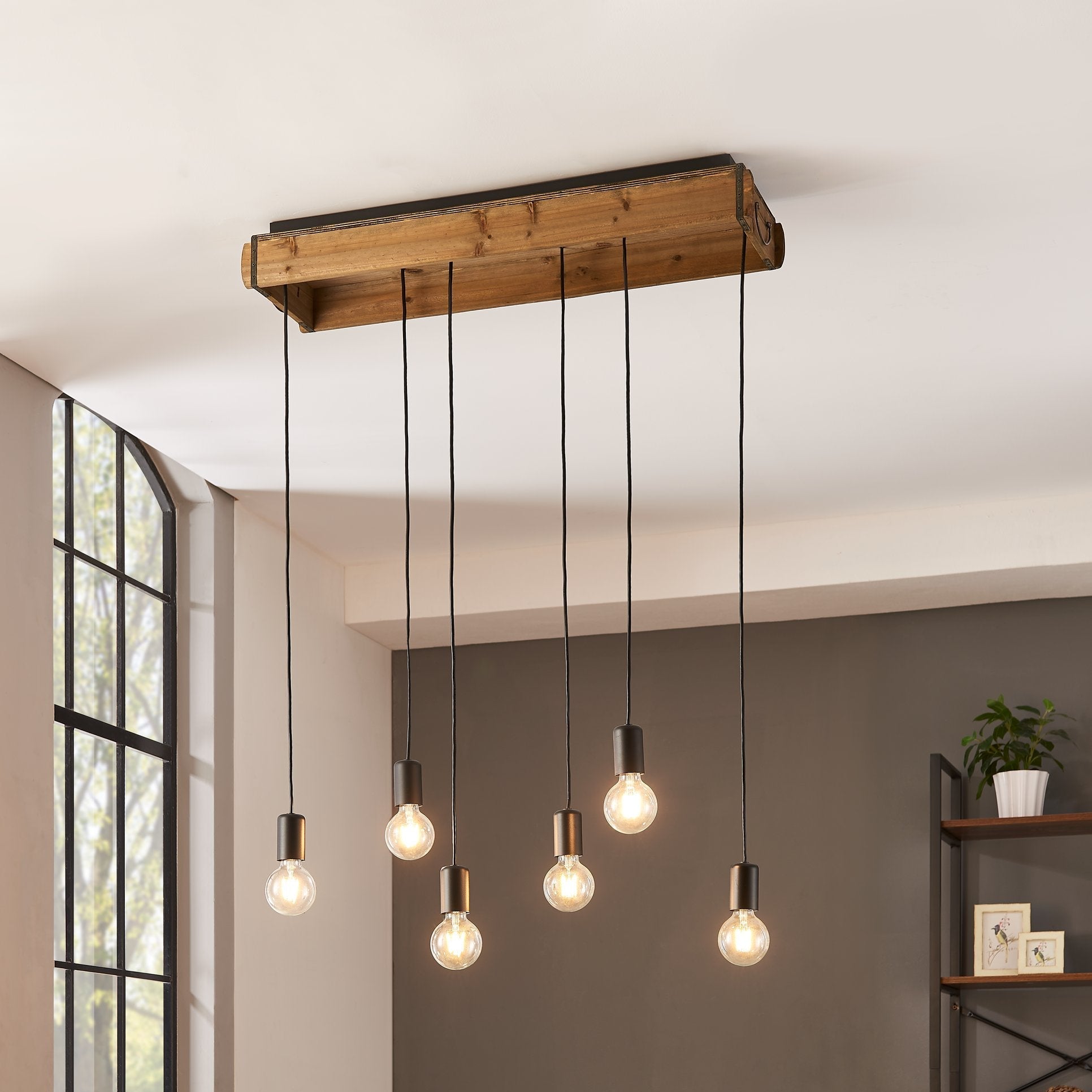 Lustra Vintage LEMN Design 3xE27 (Copy) LEMN / VINTAGE SI RETRO DESIGN / 55CM Lighting Fixtures