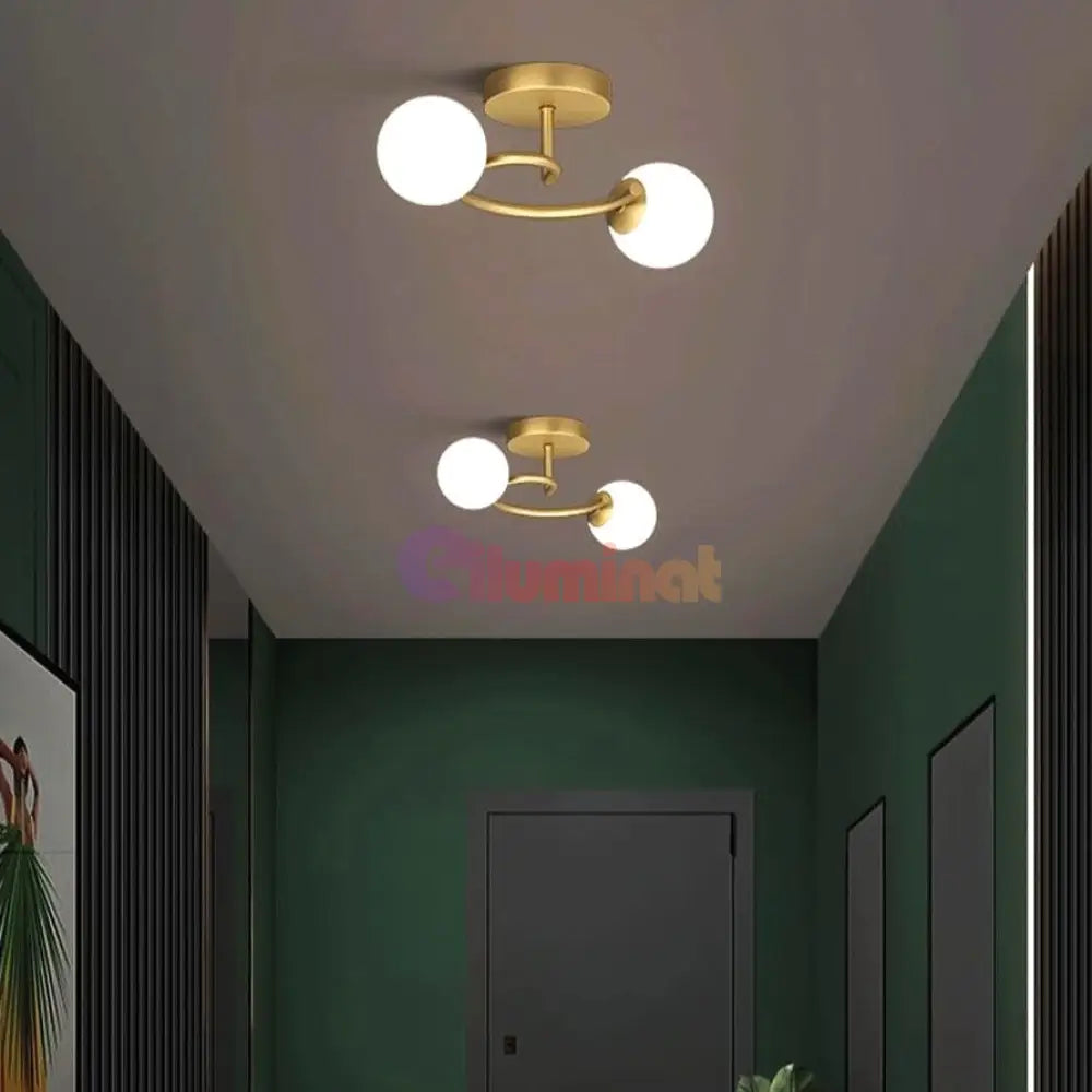 Lustra Abajur 2xE27 Gold Elegance AURIE / ABAJUR Chandeliers