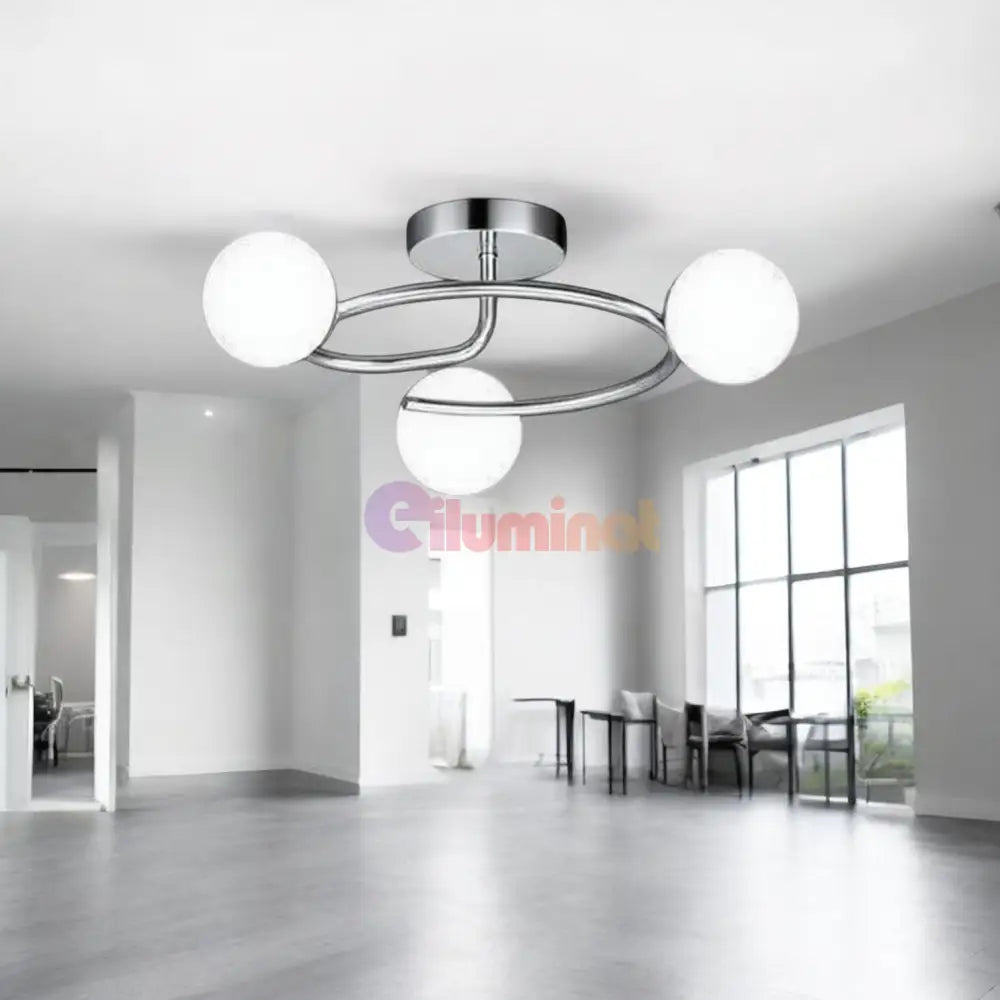Lustra Abajur 3xE27 Chrome Elegance CHROME / ABAJUR Chandeliers
