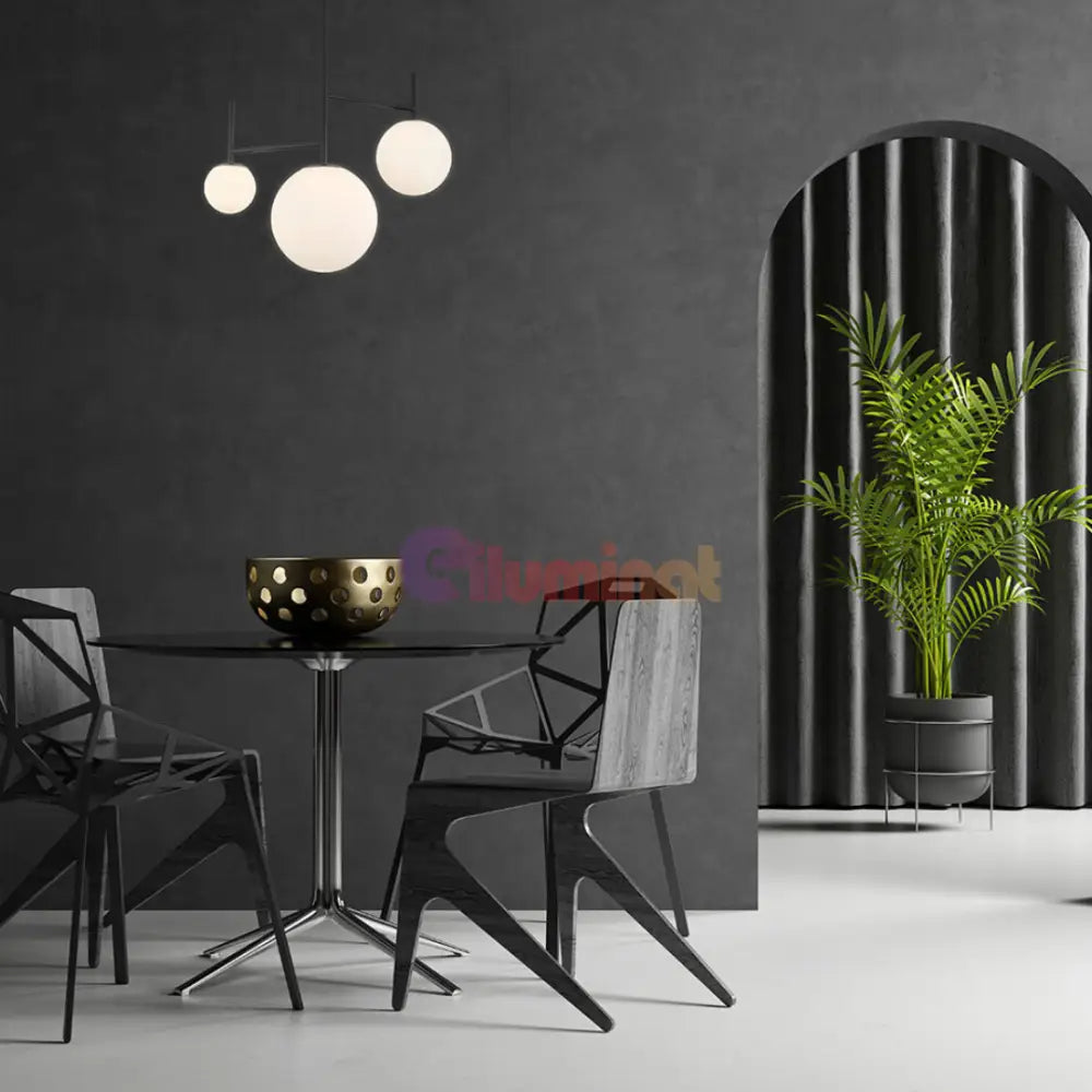 Lustra Abajur 3xG9 Black BLACK / ABAJUR Lighting Fixtures