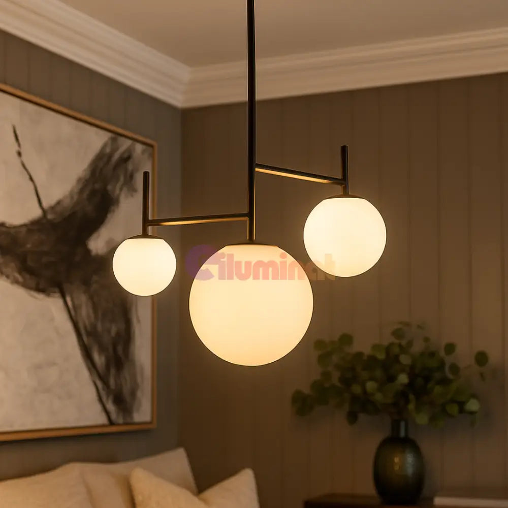 Lustra Abajur 3xG9 Black BLACK / ABAJUR Lighting Fixtures