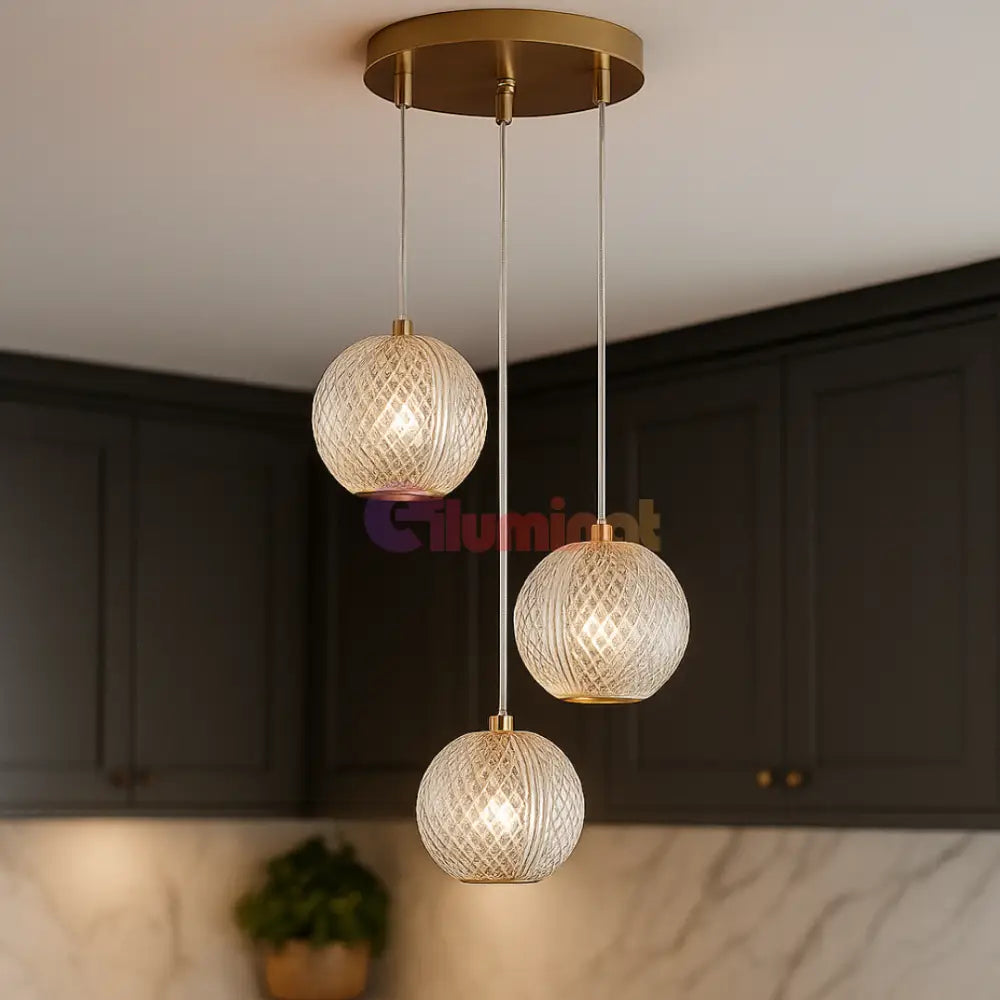 Lustra Abajur 3xG9 Gold AURIE / ABAJUR Lighting Fixtures