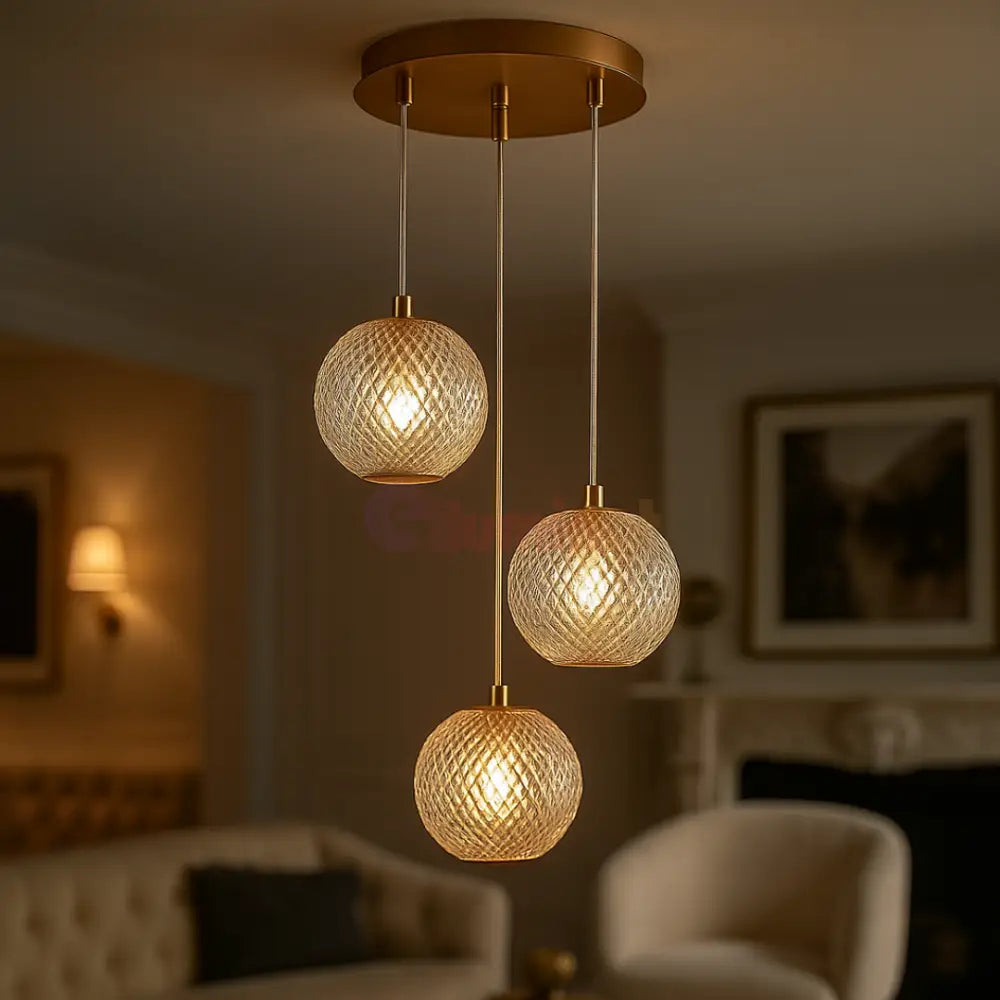 Lustra Abajur 3xG9 Gold AURIE / ABAJUR Lighting Fixtures