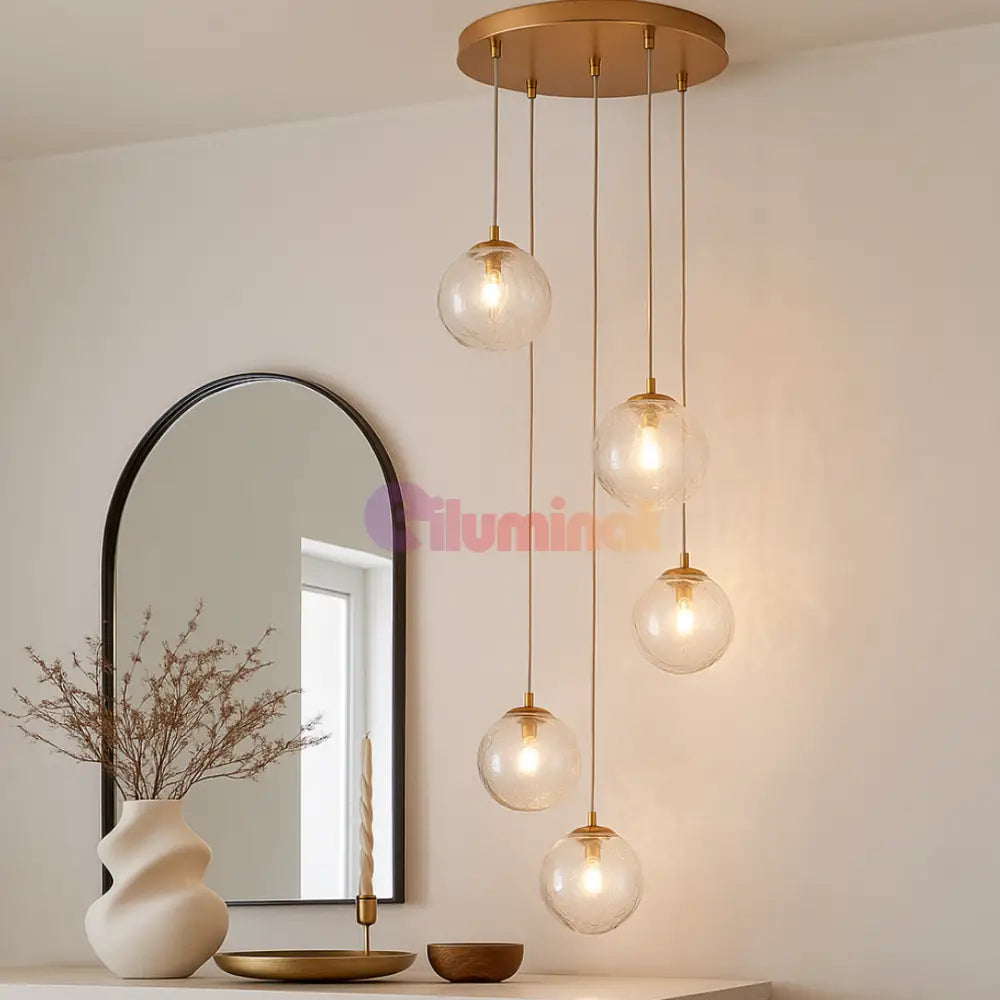 Lustra Abajur 5xG9 Gold AURIE / ABAJUR Lighting Fixtures