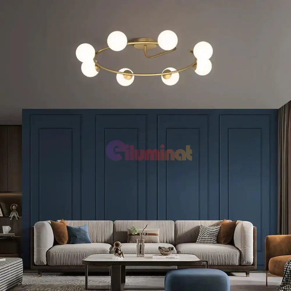 Lustra Abajur 8xE27 Gold Elegance AURIE / ABAJUR Chandeliers