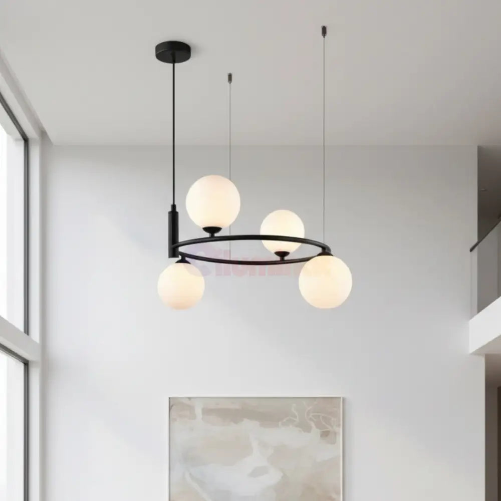 Lustra Abajur Avero 4xG9 BLACK NEAGRA / ABAJUR Chandeliers