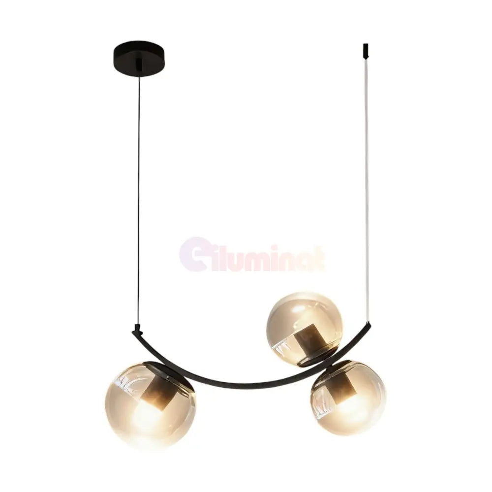 Lustra Abajur Ayra 3xE27 BLACK NEAGRA Chandeliers