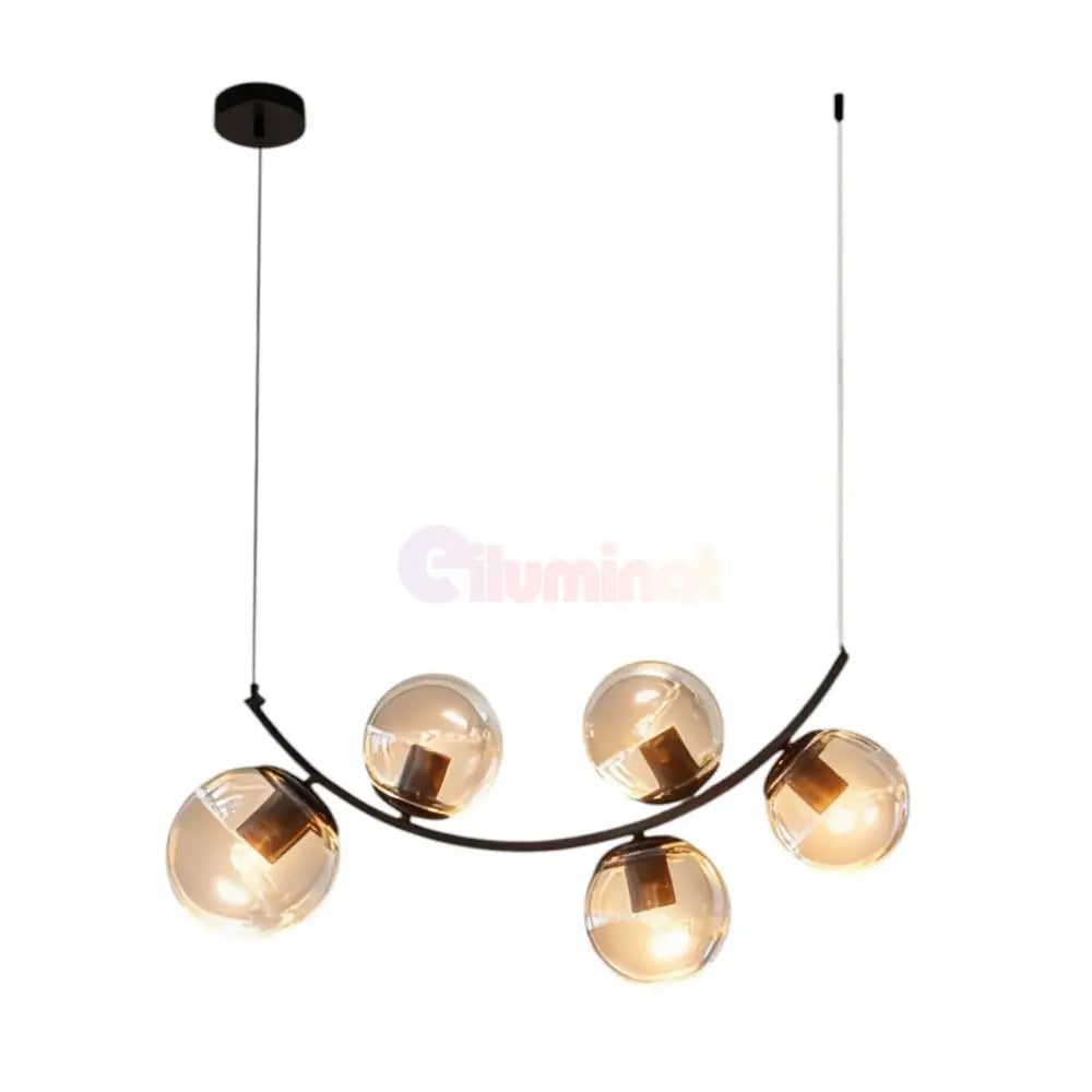 Lustra Abajur Ayra 5xE27 BLACK NEAGRA Chandeliers