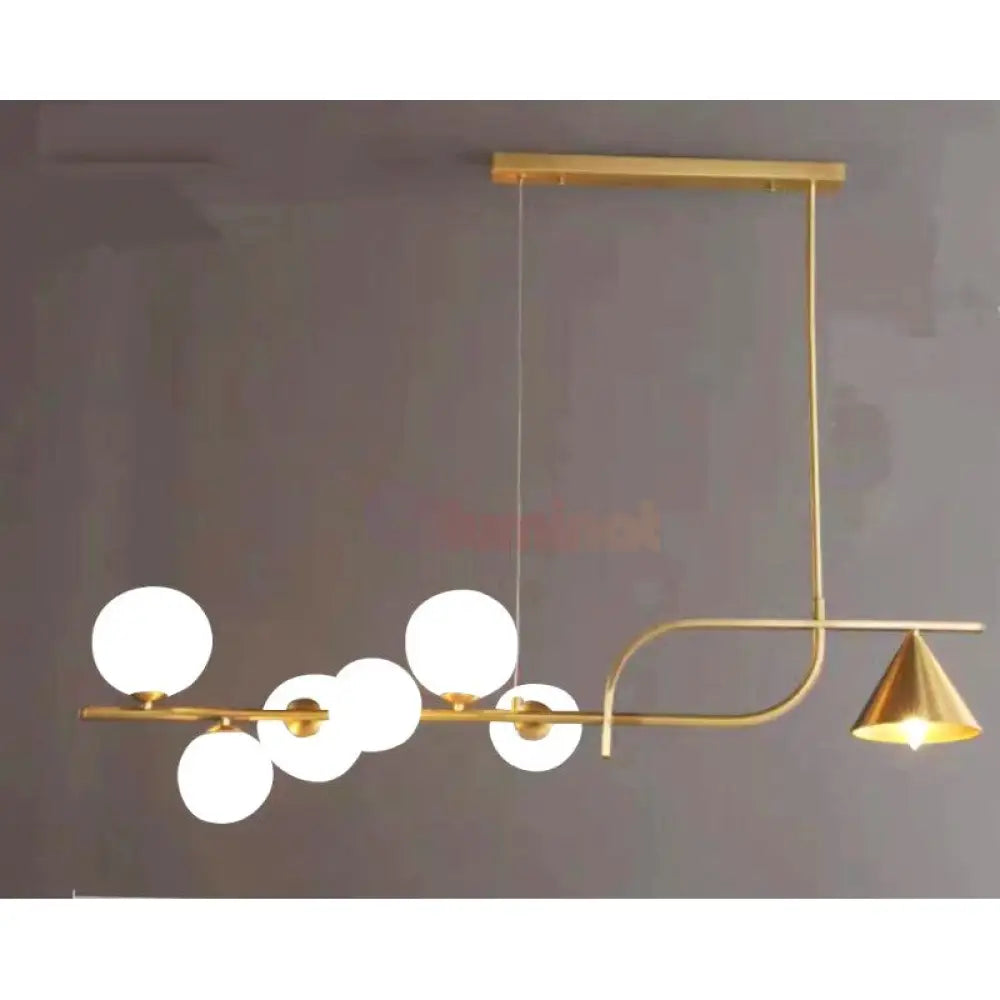 Lustra Abajur Dining Gold Dx1022-7Gd Chandeliers