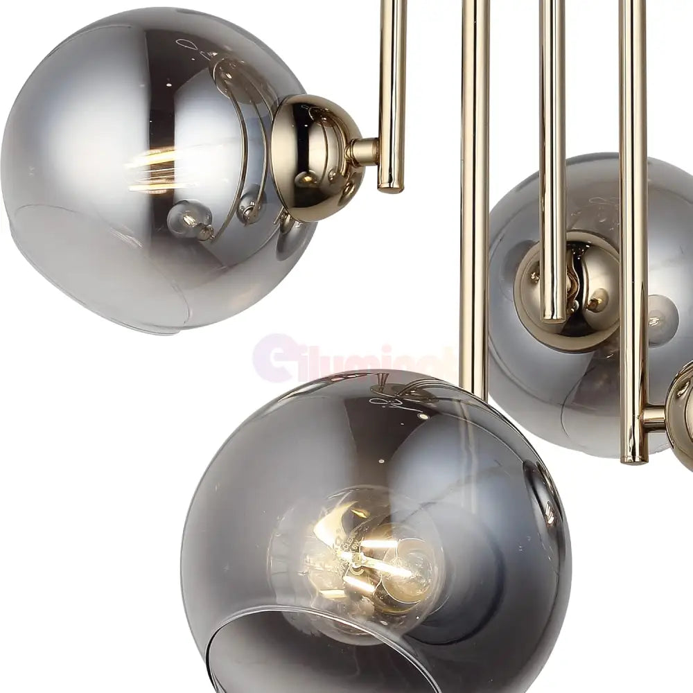 Lustra Abajur Fumuriu Aplicata 4Xe27 Mx413-4 Chandeliers