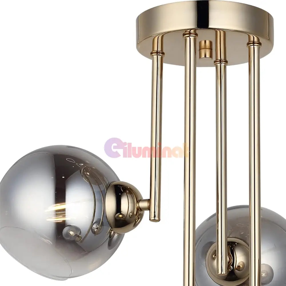 Lustra Abajur Fumuriu Aplicata 4Xe27 Mx413-4 Chandeliers