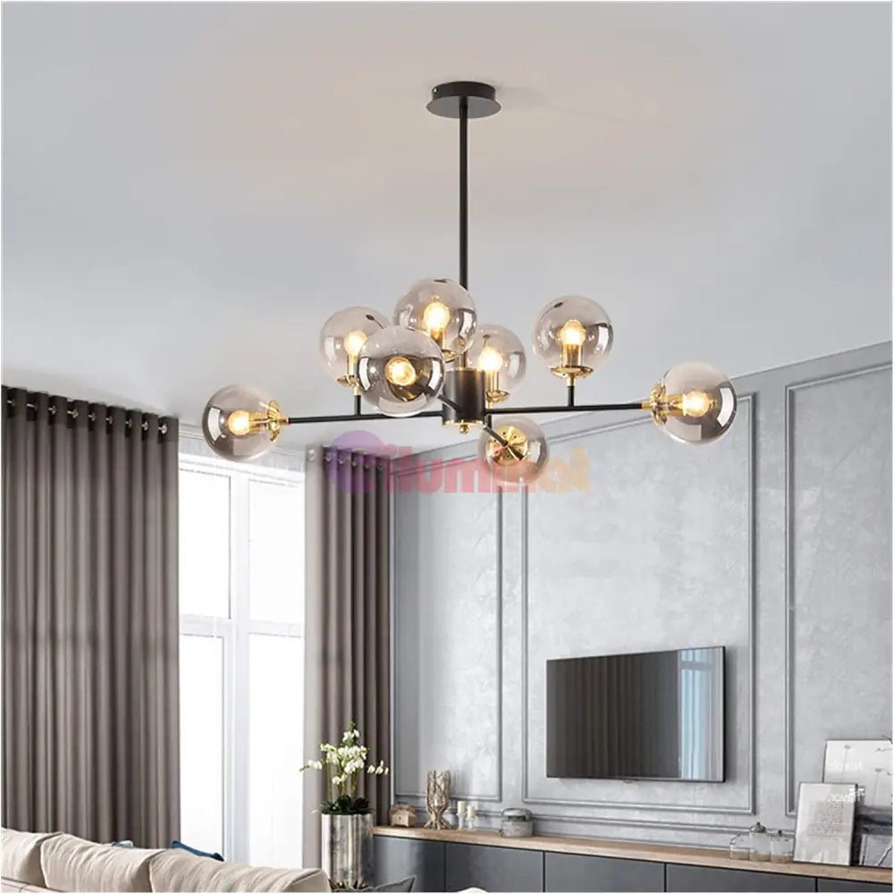 Lustra Abajur Fumuriu Cairo 8Xe27 Chandeliers