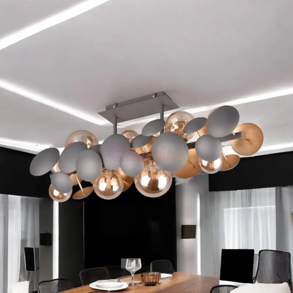 Lustra Abajur Luxury BUBBLE ANTRACIT / ABAJUR Chandeliers