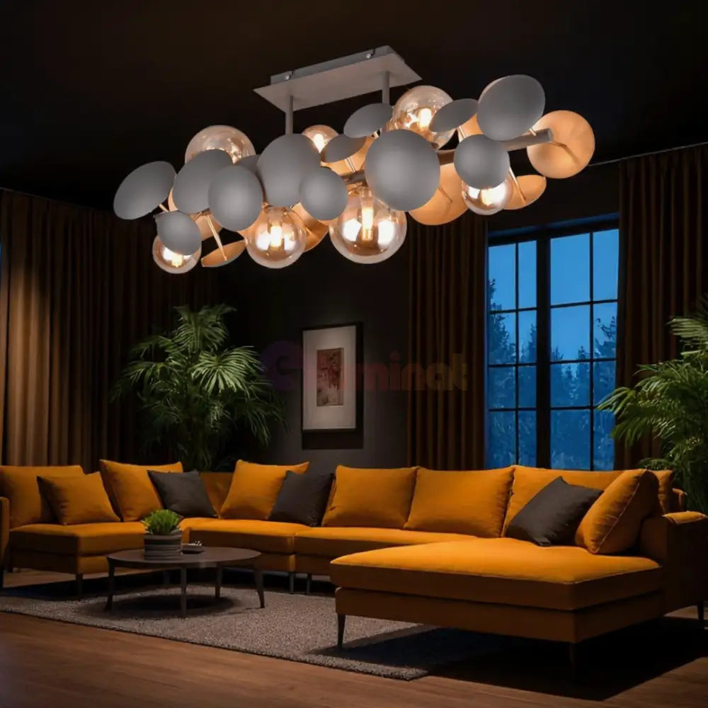 Lustra Abajur 8xG9 BUBBLE AURIE / ABAJUR Chandeliers