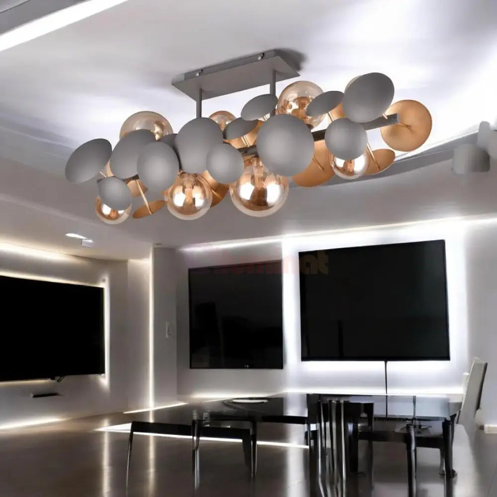 Lustra Abajur Luxury BUBBLE ANTRACIT / ABAJUR Chandeliers