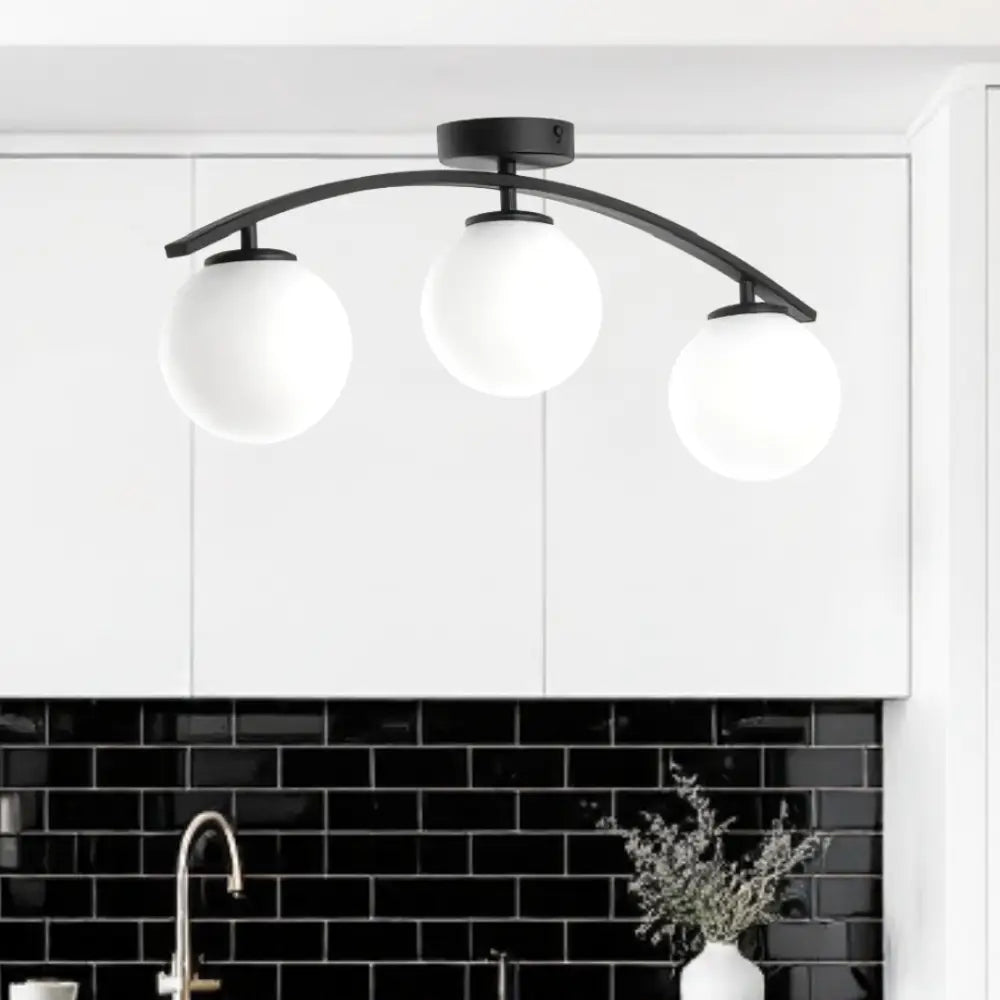 Lustra Abajur 3xE27 Arc Halo - 2601-3 NEAGRA / ABAJUR Chandeliers
