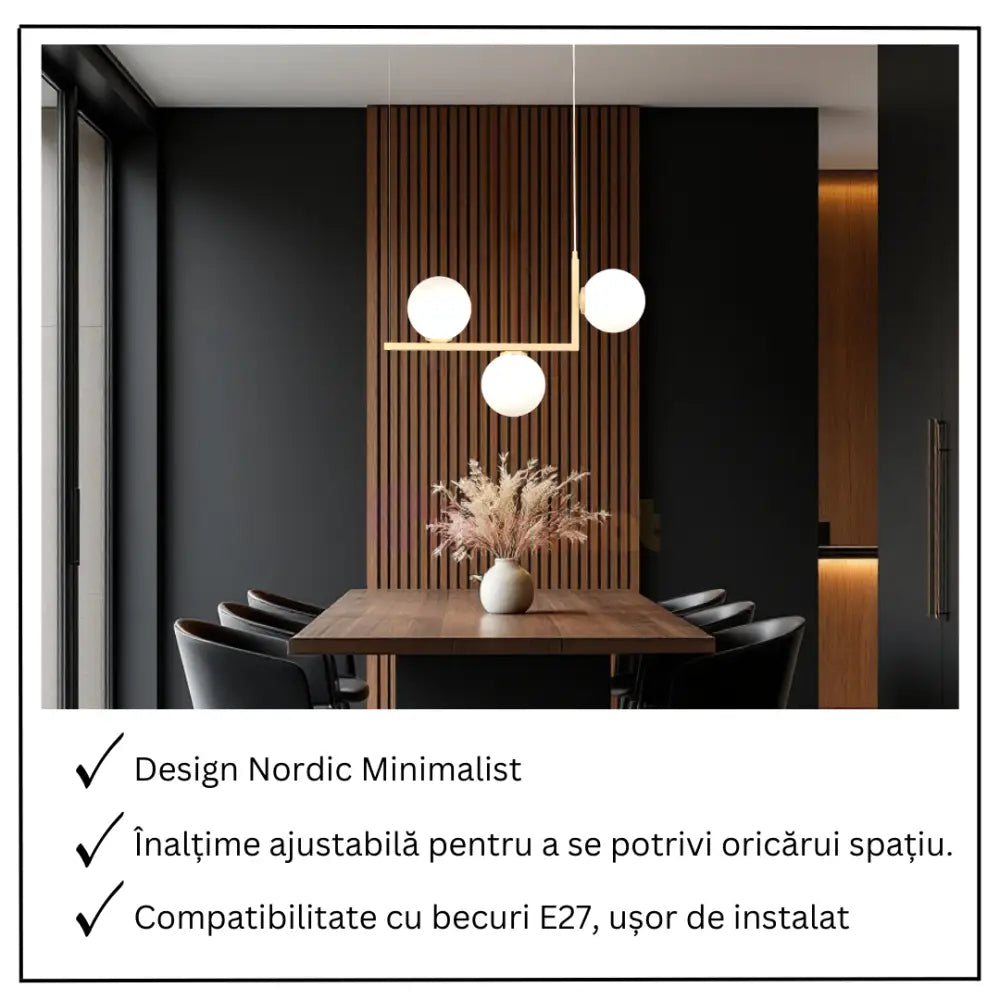 Lustra Abajur 3xG9 Nordic Glow - 8873-3 AURIU / ABAJUR Chandeliers
