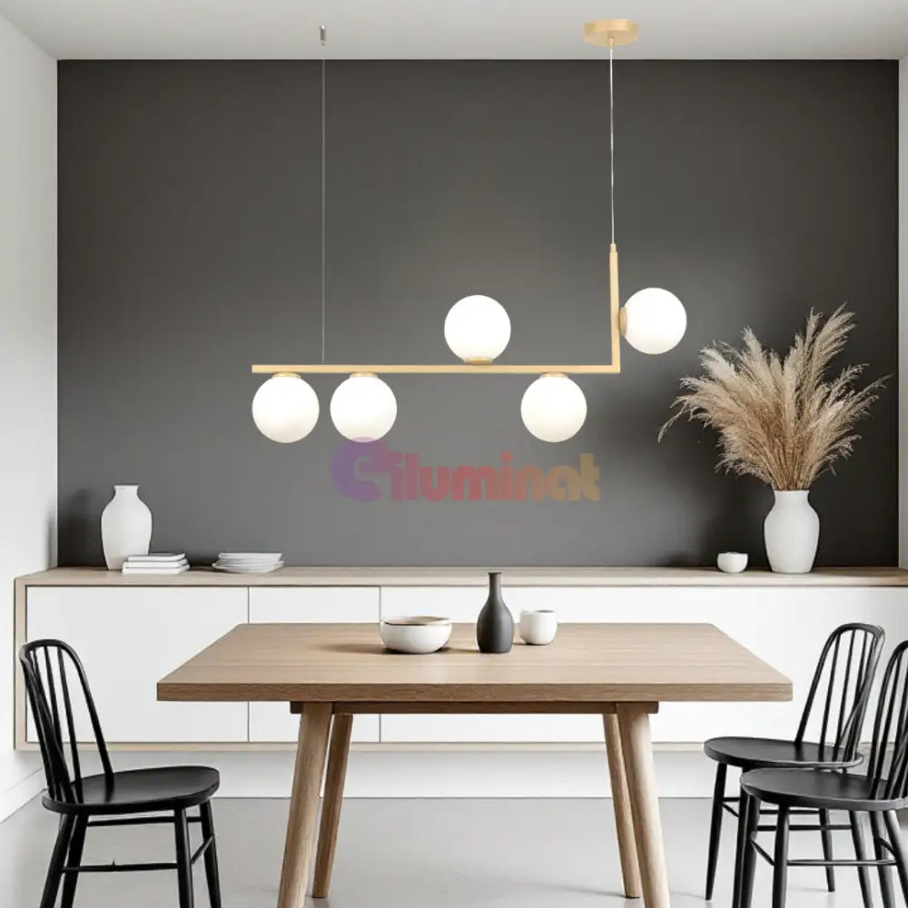 Lustra Abajur 5xG9 Nordic Glow - 8873-5 AURIU / ABAJUR Chandeliers