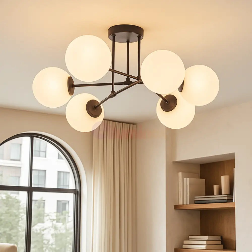 Lustra Abajur 6xG9 Black NEAGRA / ABAJUR Chandeliers