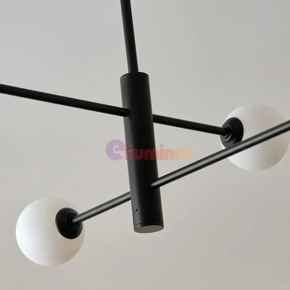 Lustra Abajur Mat Black 4Xe27 - 8837/4 Chandeliers