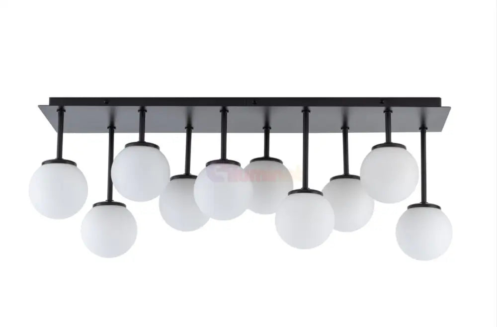 Lustra Abajur Mat Black Rivendell NEAGRA / ABAJUR Chandeliers
