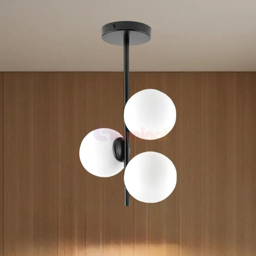 Lustra Abajur 3xE27 MAT BLACK - 8867-3 NEAGRA / ABAJUR Chandeliers
