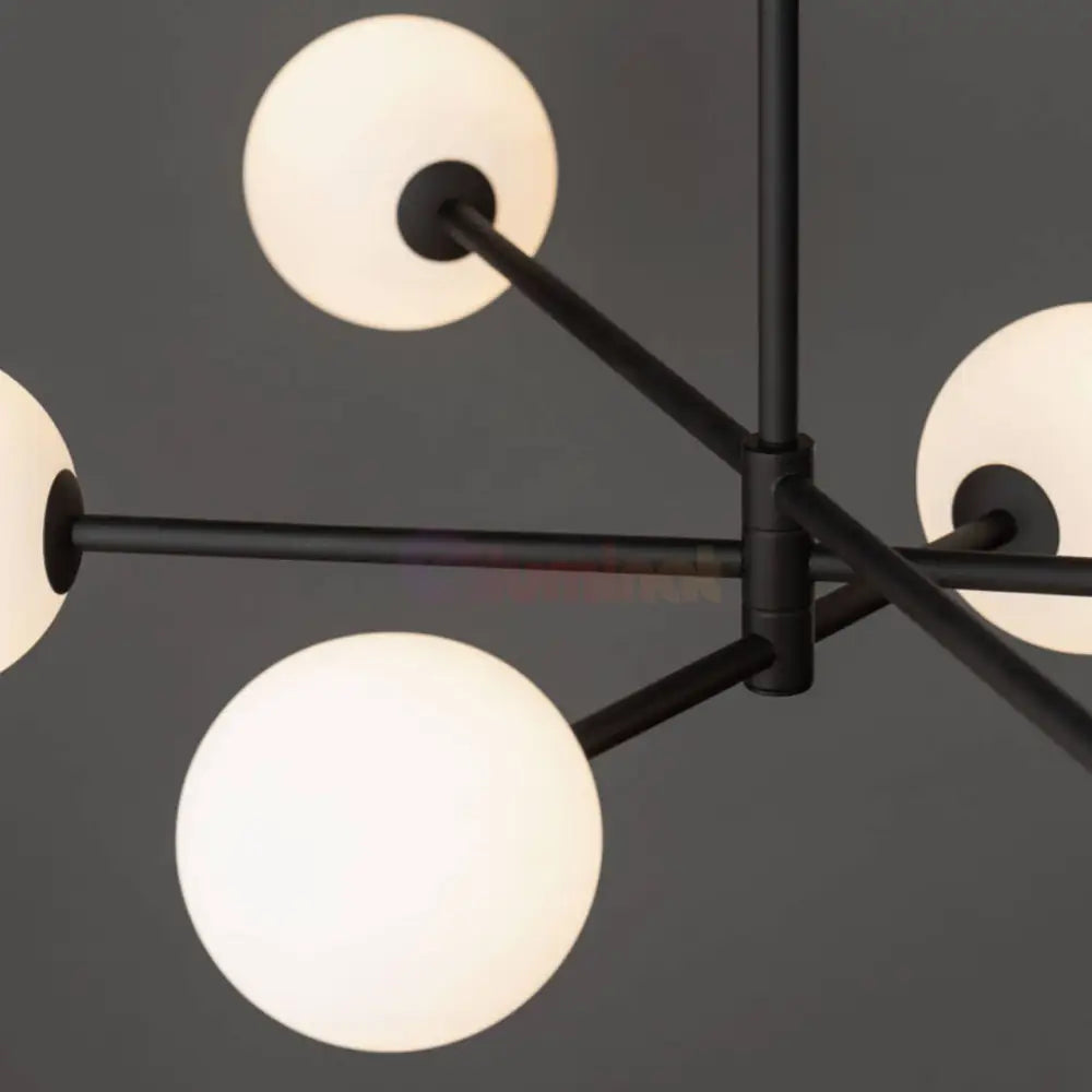 Lustra Abajur 6xE27 MAT BLACK - 8837-6 NEAGRA / ABAJUR Chandeliers
