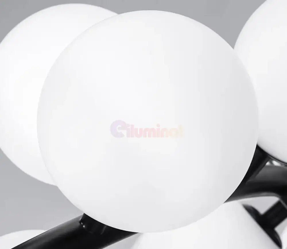 Lustra Abajur MAT Black Rotunda 45xG9 103CM NEAGRA / ABAJUR Chandeliers
