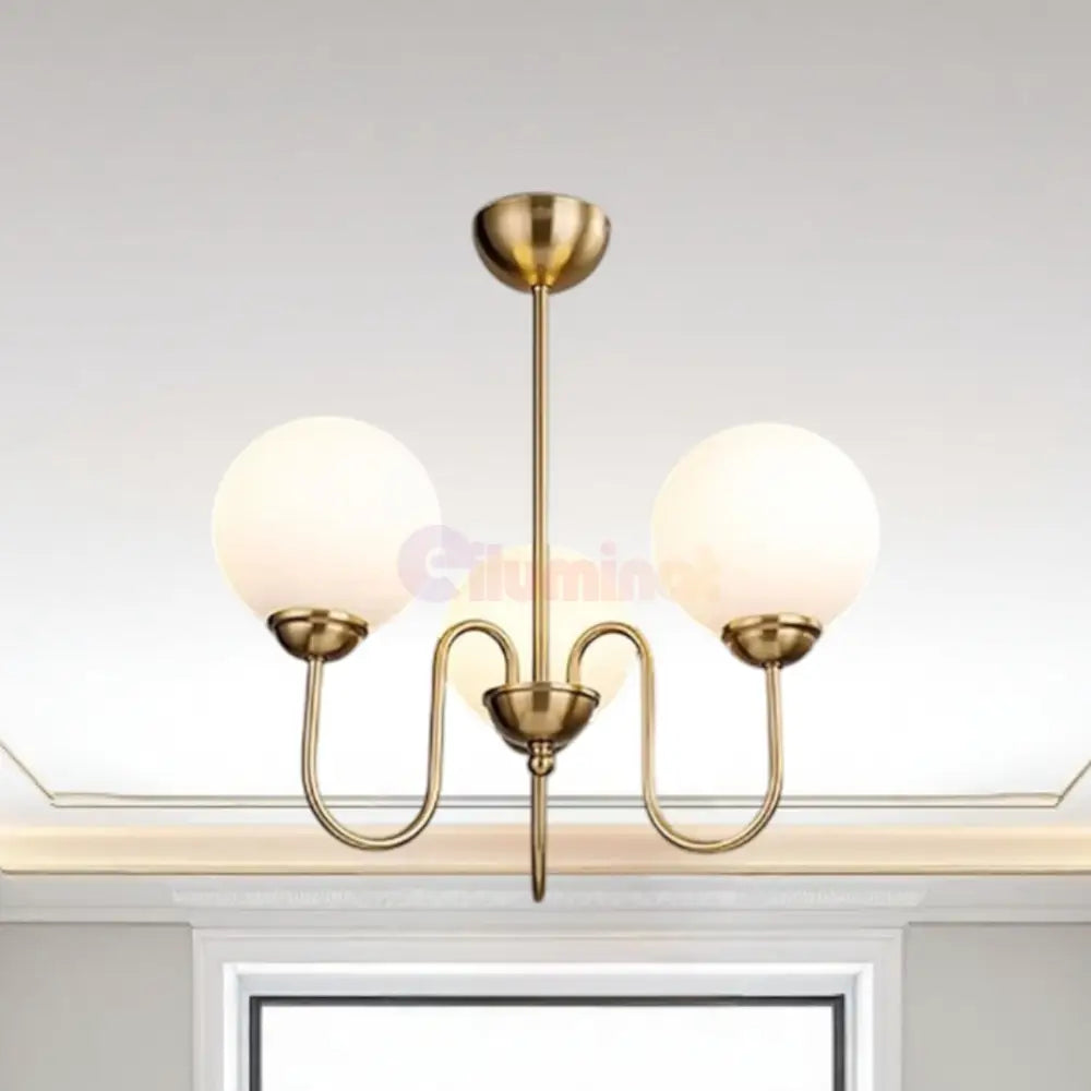 Lustra Abajur MAT GOLD 3XE27 DX2411-3 AURIE / ABAJUR Chandeliers