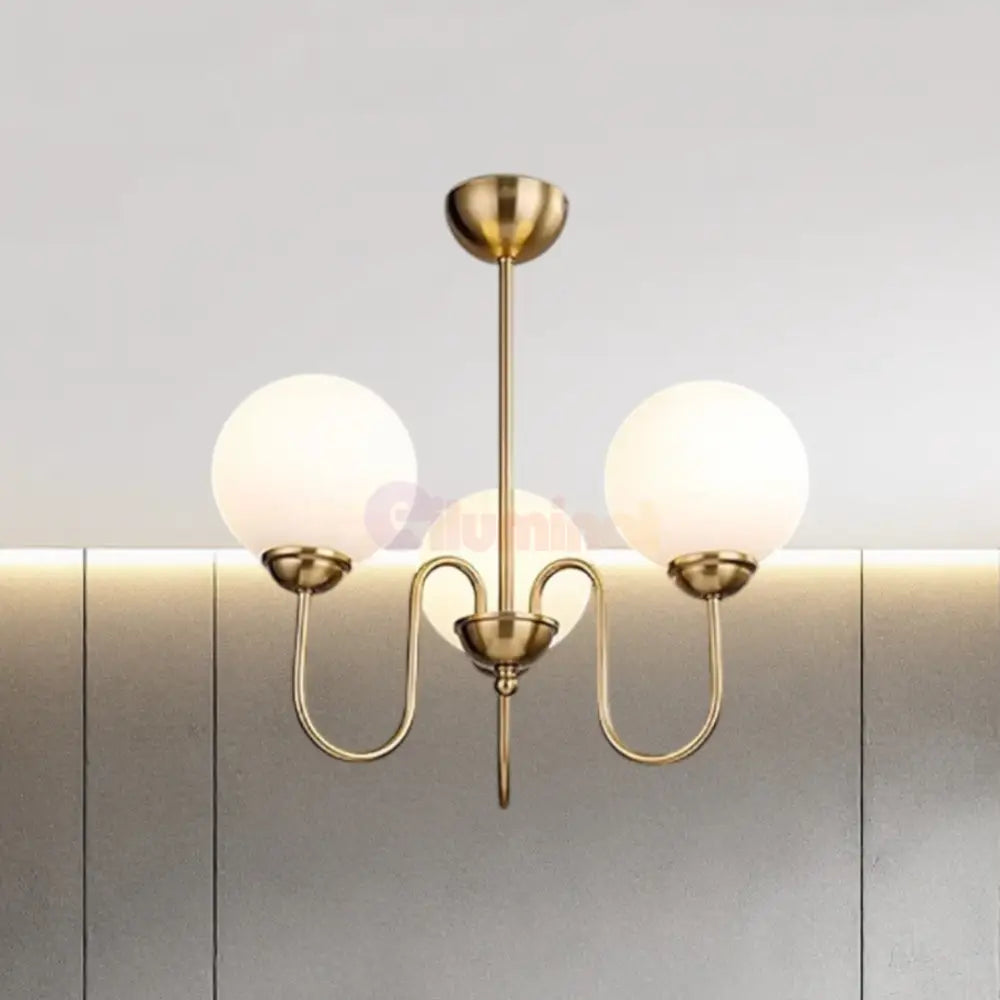 Lustra Abajur MAT GOLD 3XE27 DX2411-3 AURIE / ABAJUR Chandeliers