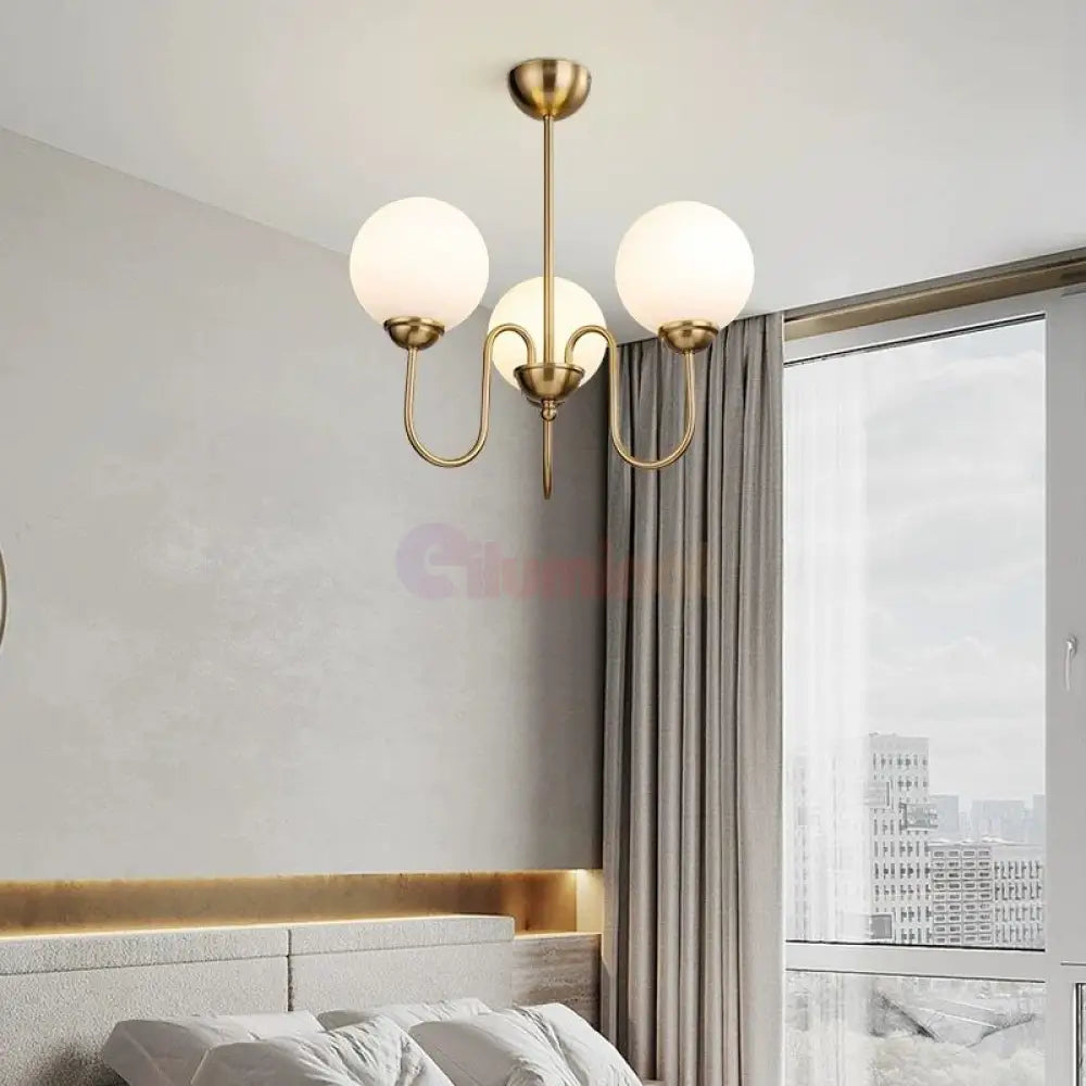 Lustra Abajur MAT GOLD 3XE27 DX2411-3 AURIE / ABAJUR Chandeliers