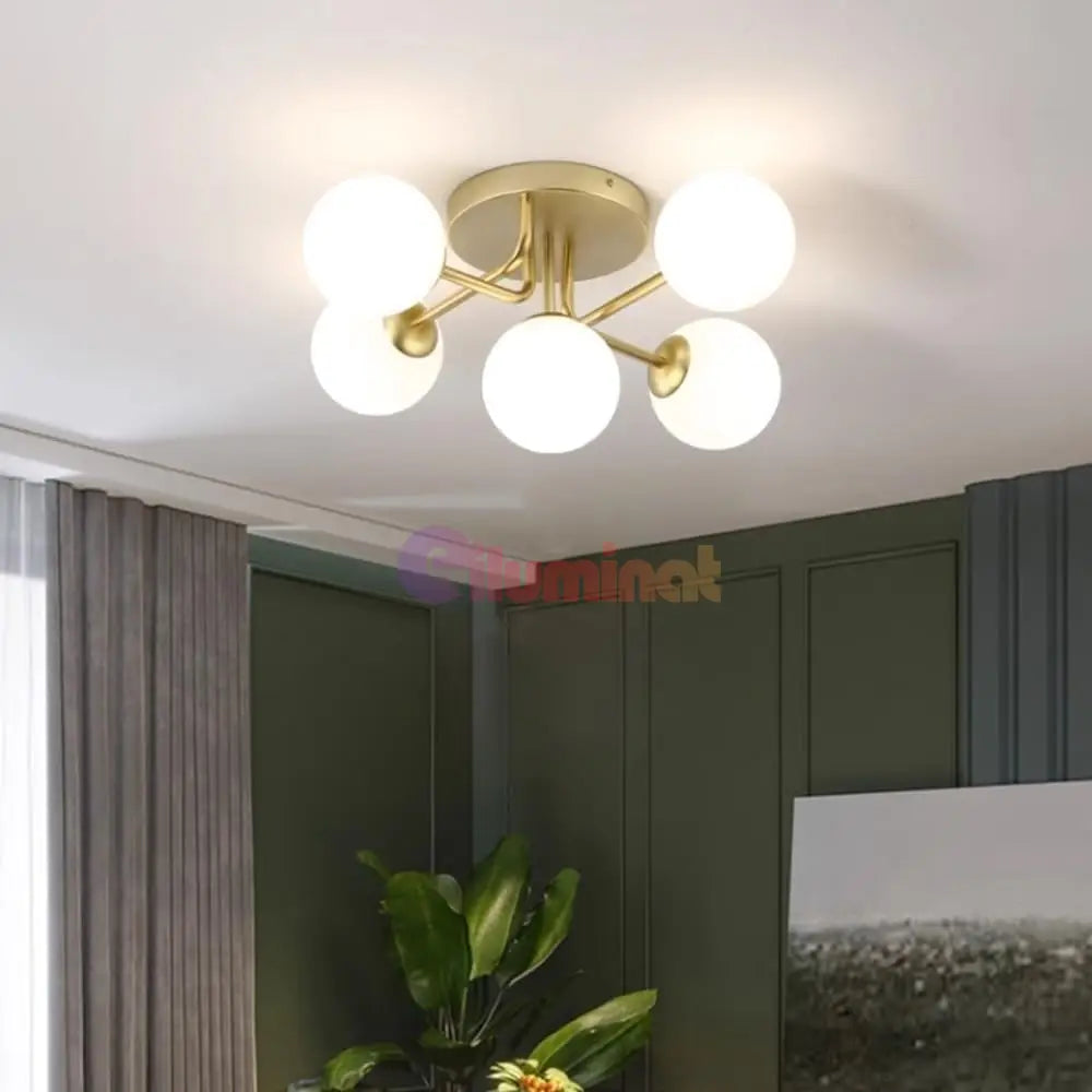Lustra Abajur 5xE27 GOLD 7316-5 AURIE Chandeliers