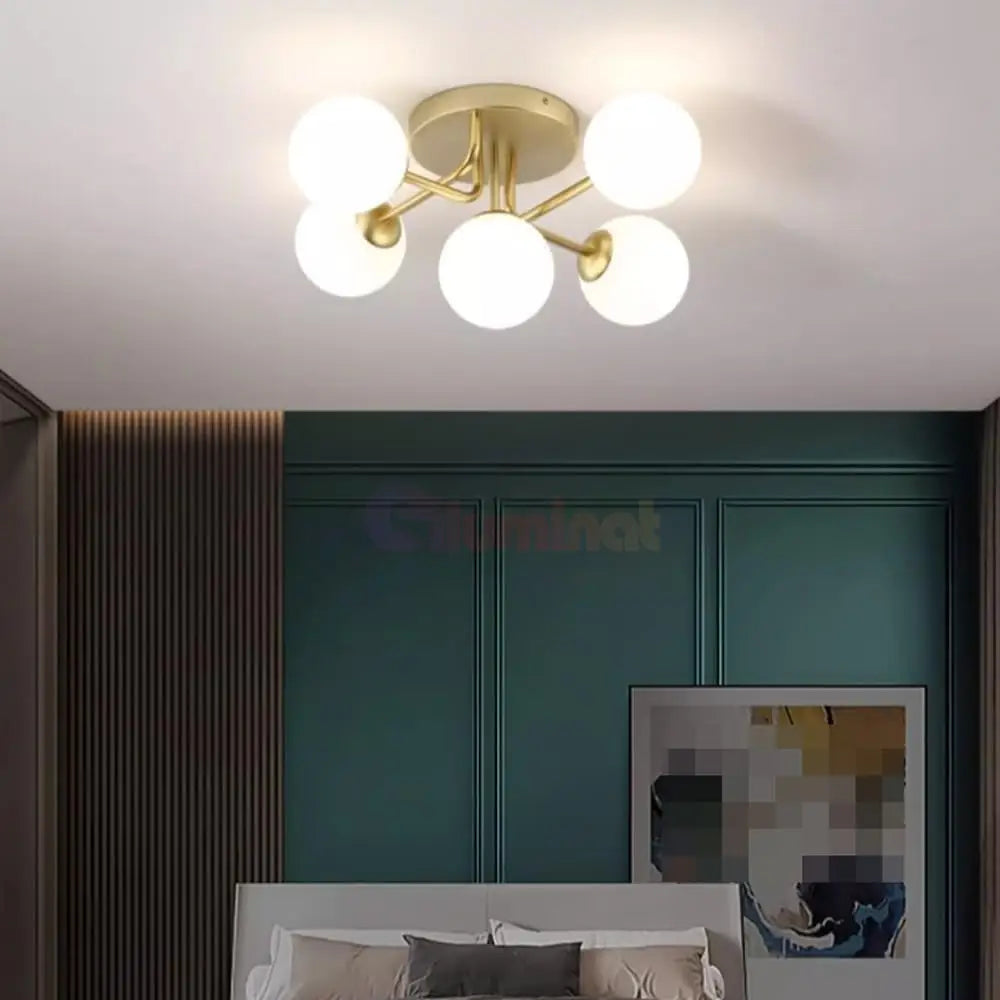 Lustra Abajur 5xE27 GOLD 7316-5 AURIE Chandeliers
