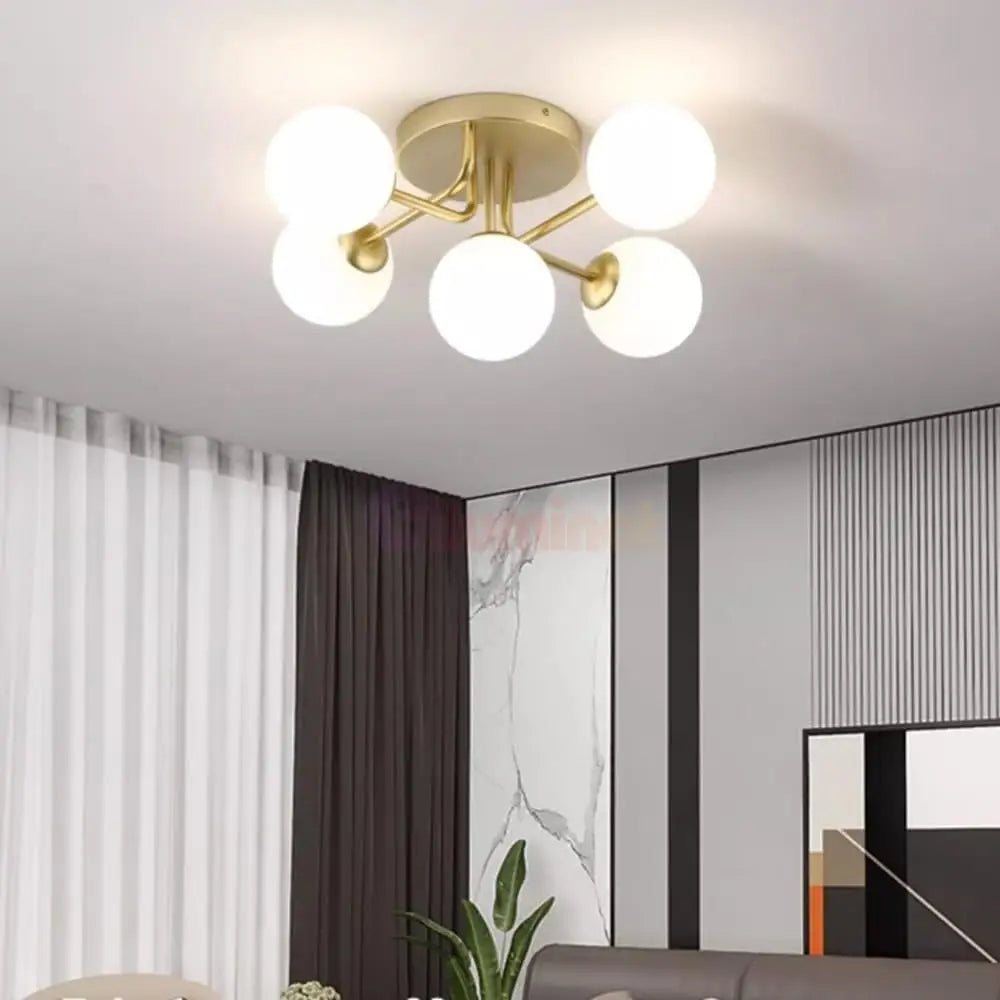 Lustra Abajur 5xE27 GOLD 7316-5 AURIE Chandeliers