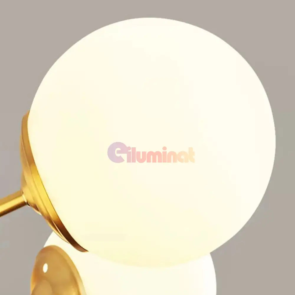 Lustra Abajur Mat Gold 6Xe27 Df201-3 + 3 Gd Chandeliers